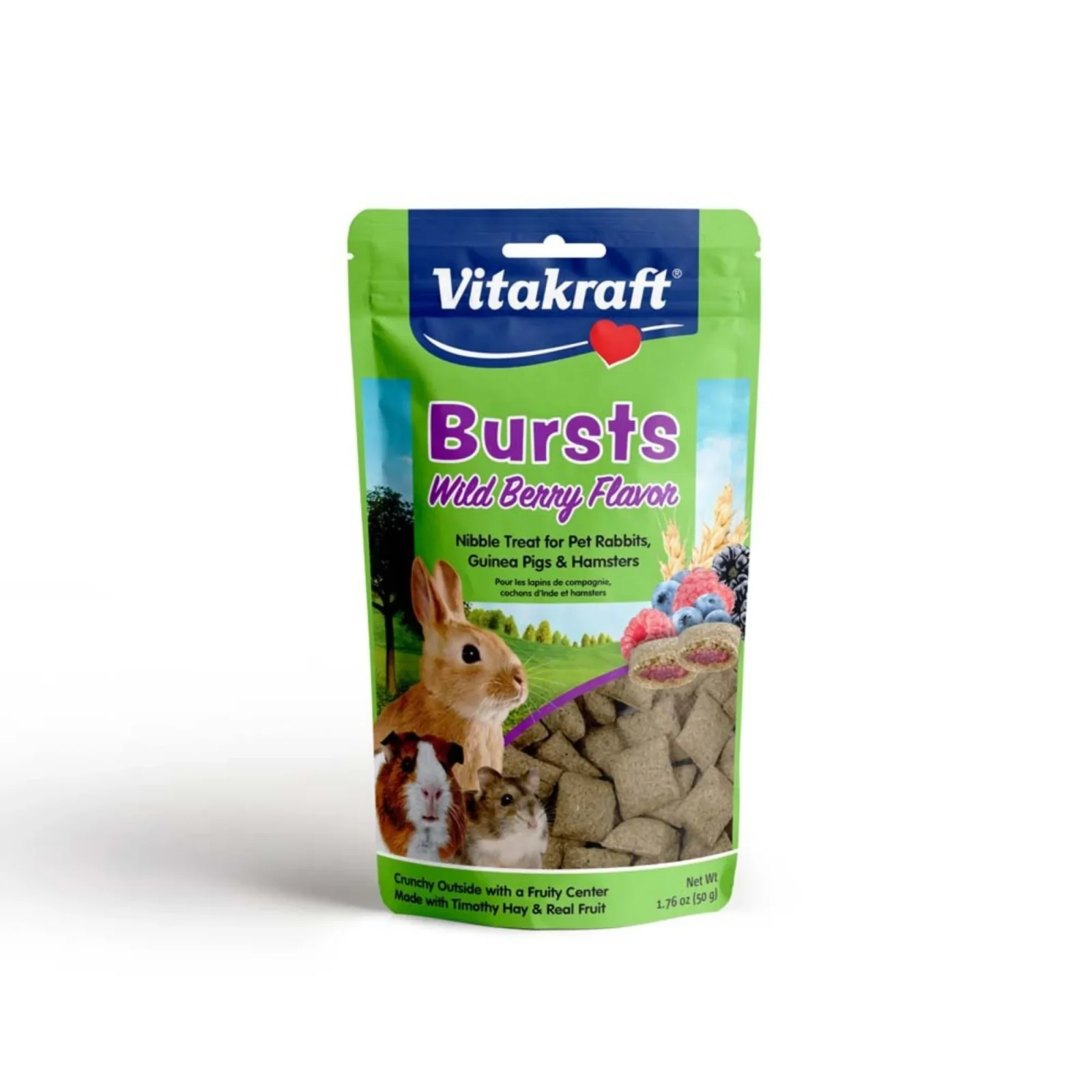 Vitakraft Bursts Wild Berry Flavor Treat for Small Animals 1ea/1.76oz.