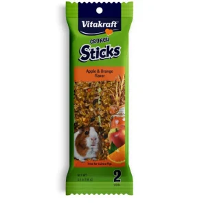 Vitakraft Crunch Sticks Guinea Pig Treats, Apple & Orange, 3.5 oz, 2-Count