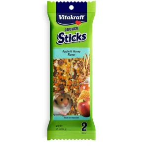 Vitakraft Crunch Sticks Hamster Treats, Apple & Honey, 3.5 oz, 2-Count