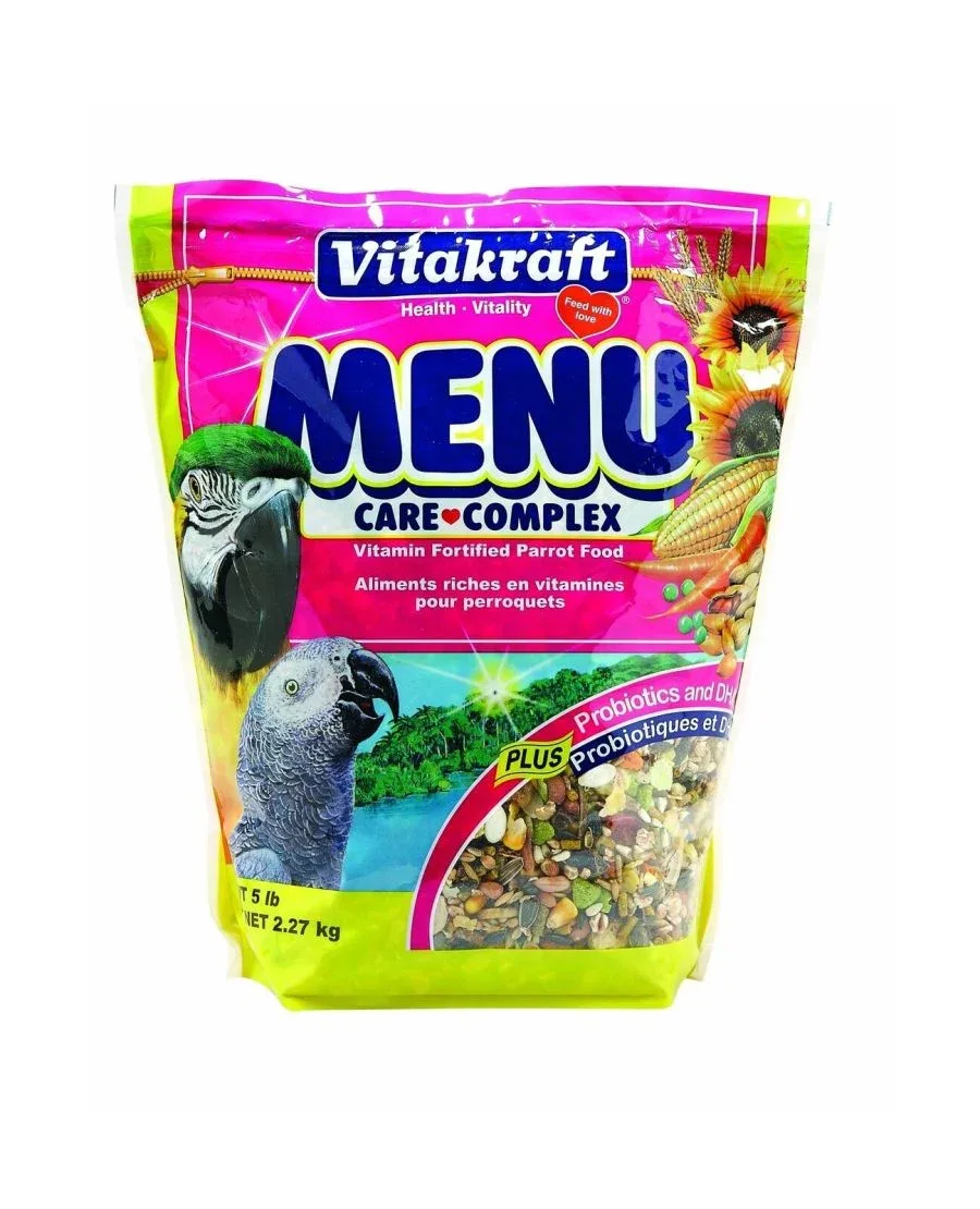 Vitakraft MENU Premium Nutrition Vitamin Fortified Parrot Food 5lb
