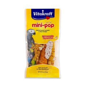 Vitakraft Mini Pop Natural Corn Cob Treat for Pet Birds 6 oz.