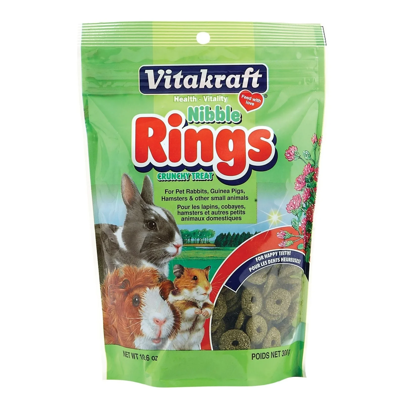 Vitakraft Nibble Rings Crunchy Treat for Small Animals 1ea/10.6oz.