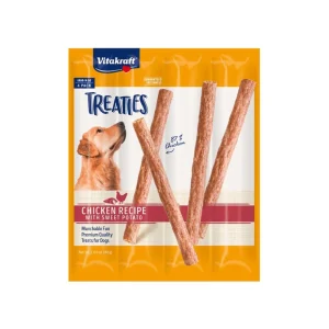 Vitakraft Treaties Smoked Chicken Recipe with Sweet Potatoes Dog Treat 4pk