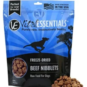 Vital Essentials Beef Nibblets Freeze-Dried Dog Food - 16 Oz