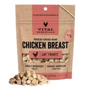 Vital Essentials Cat Freeze-Dried Cat Treat Chicken Breast 1 oz