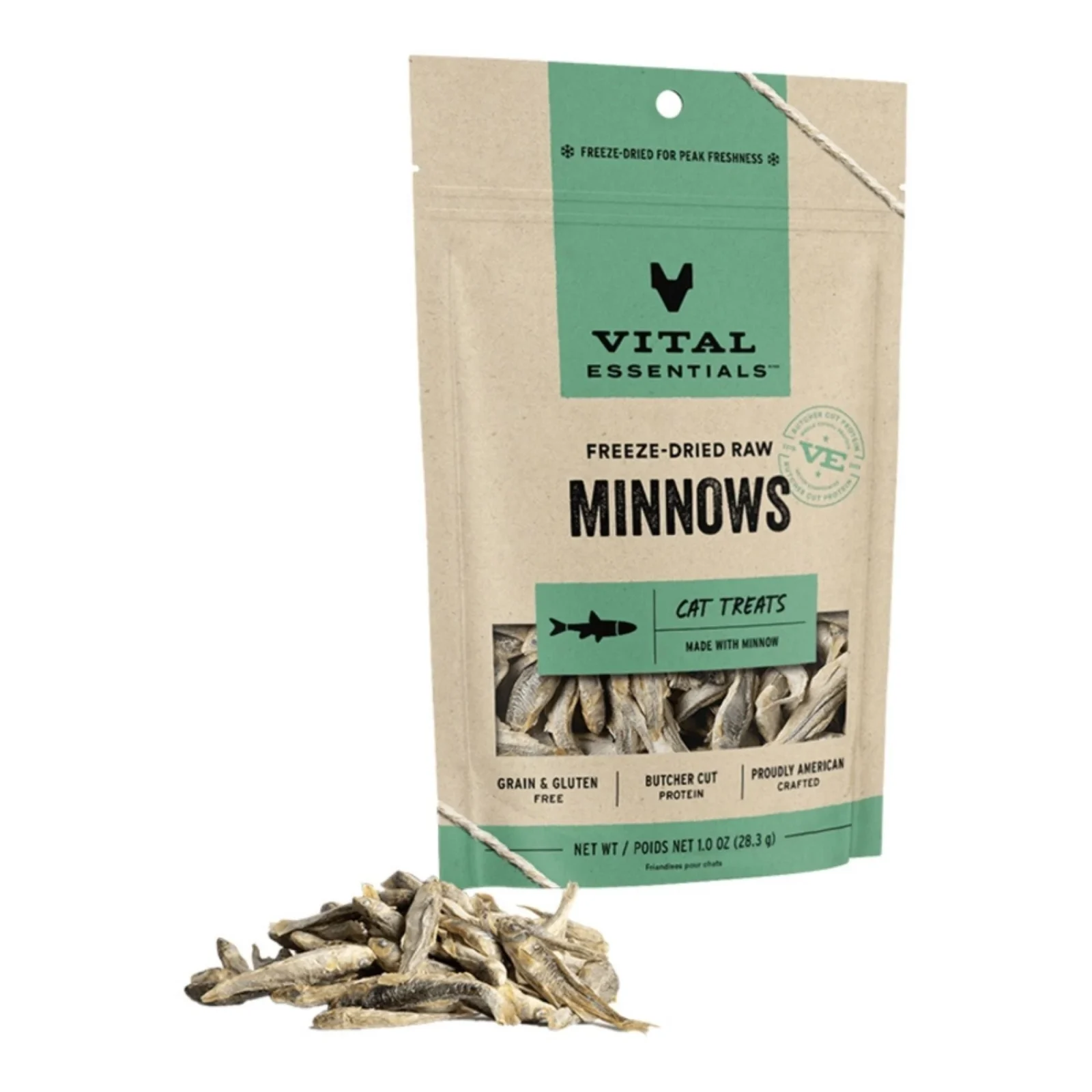 Vital Essentials Cat Freeze-Dried Cat Treat Minnows 1 oz