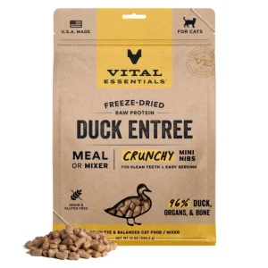 Vital Essentials Cat Freeze-Dried Mini Nibs Duck, 12 oz