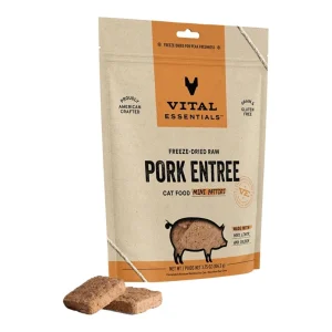 Vital Essentials Cat Freeze-Dried Mini Patties Pork, 3.75 oz