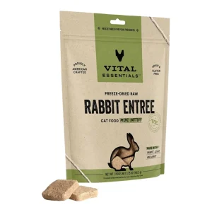 Vital Essentials Cat Freeze-Dried Mini Patties Rabbit, 3.75 oz