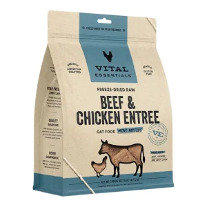 Vital Essentials Cat Freeze-Dried Mini Patties Raw Beef & Chicken 15 oz