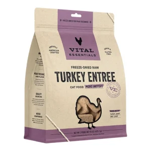 Vital Essentials Cat Freeze-Dried Mini Patties Raw Turkey 15 oz