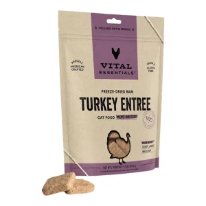 Vital Essentials Cat Freeze-Dried Mini Patties Turkey, 3.75 oz