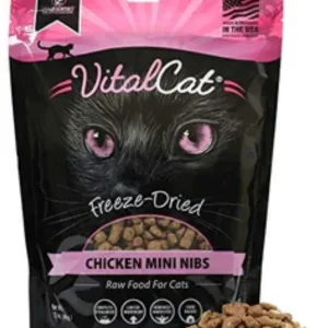 Vital Essentials Chicken Mini Nibs Freeze-Dried Cat Food - 12 Oz