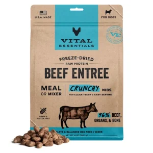 Vital Essentials Dog Freeze Dried Nibs Beef, 14 oz
