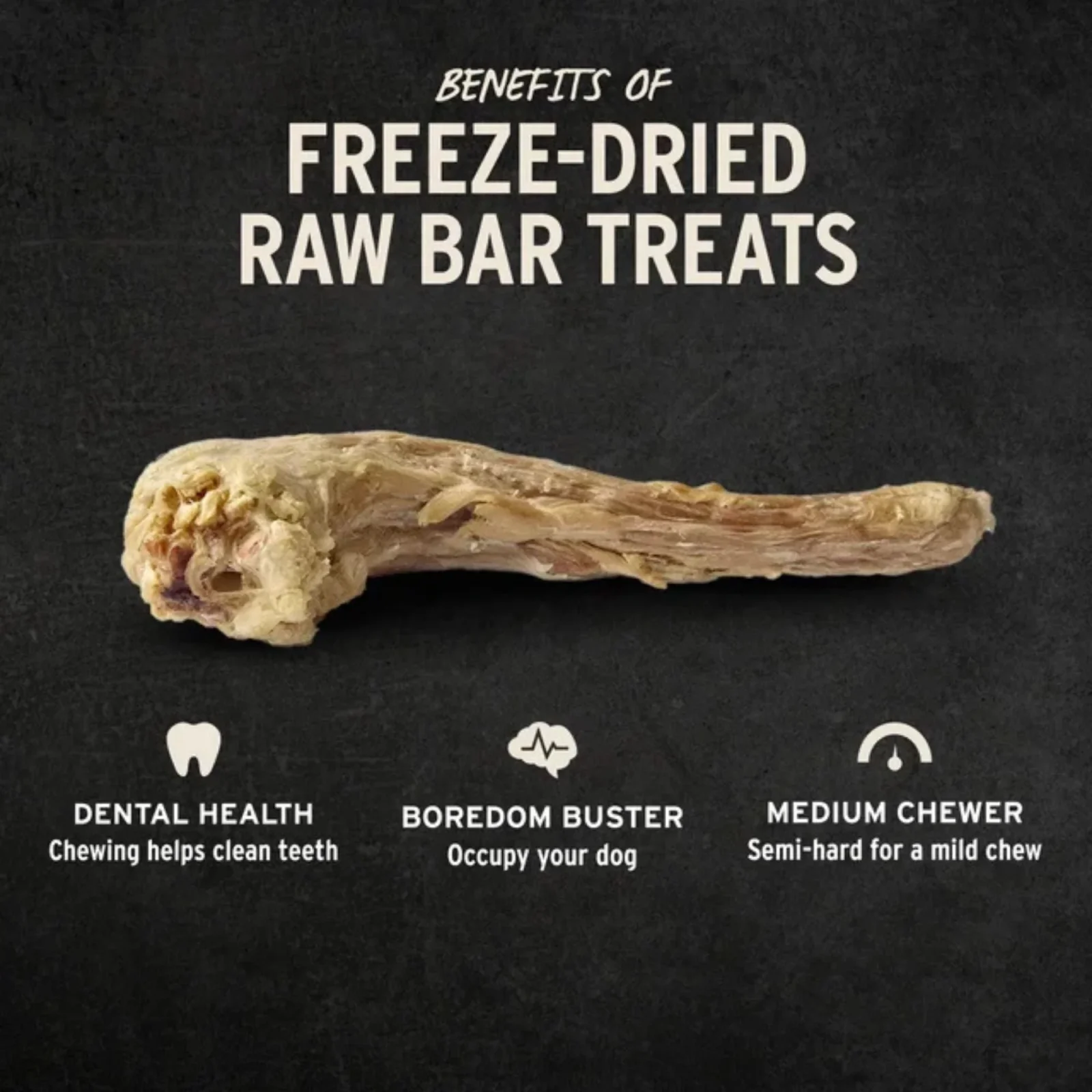 Vital Essentials Dog Raw Bar Freeze Dried Raw Turkey Neck Treat 1.2oz. - (Case of 22) - Image 2