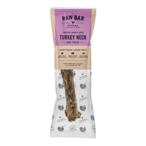 Vital Essentials Dog Raw Bar Freeze Dried Raw Turkey Neck Treat 1.2oz. - (Case of 22)