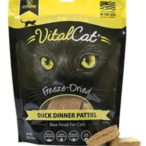 Vital Essentials Duck Dinner Patties Freeze-Dried Cat Food - 8 Oz