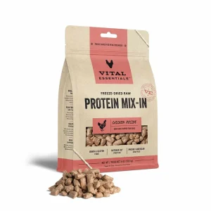 Vital Essentials Freeze-Dried Raw Chicken Protein Mix-in Meal Topper for Dogs, 6 oz