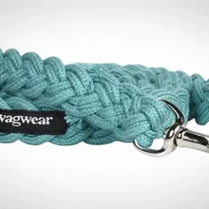 WAGWEAR | Braided Fisherman Leash in Aqua