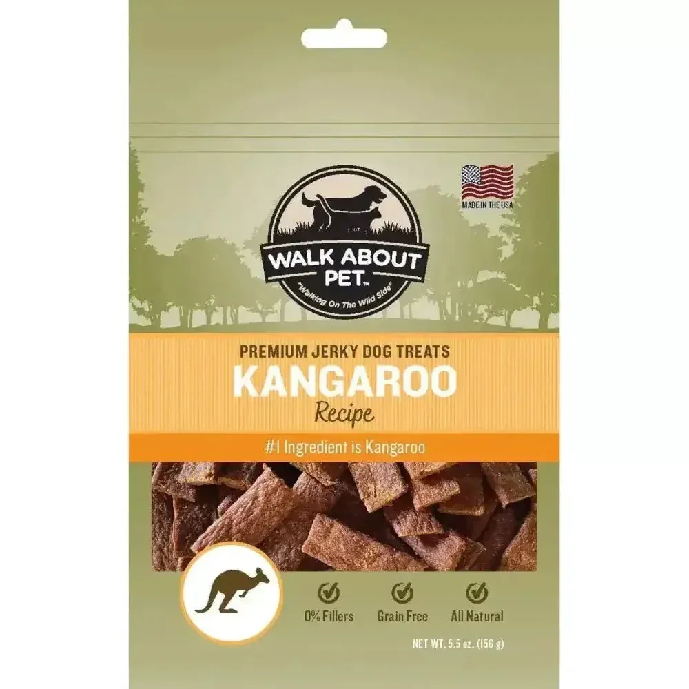 Walk About Kangaroo Jerky Dog Treats for Healthy Snacking