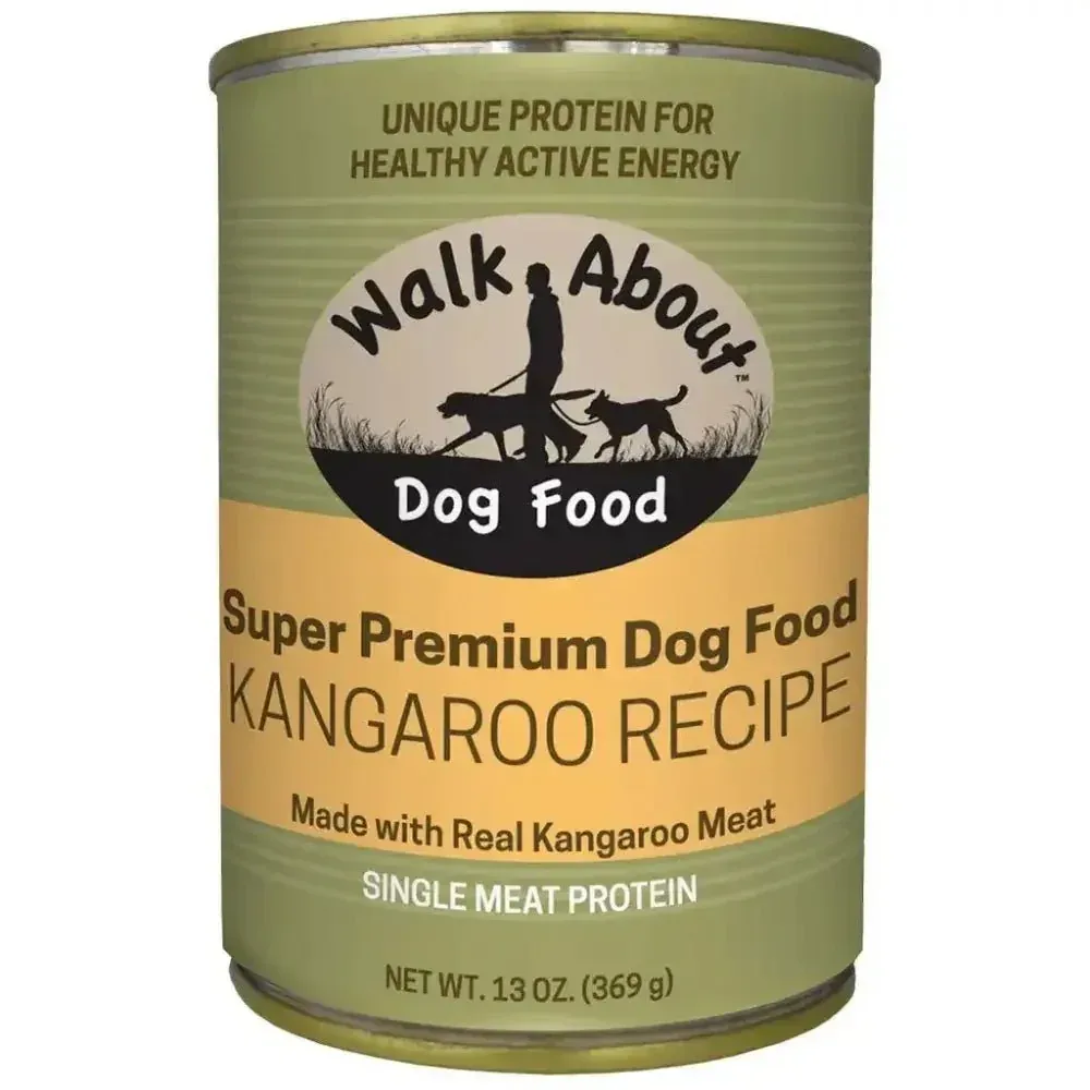 Walk About Pet Kangaroo Recipe Canned Dog Food 13 oz Case of 12