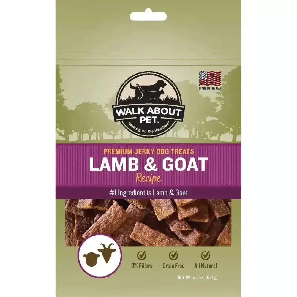 Walk About Pet Lamb & Goat Jerky Dog Treat