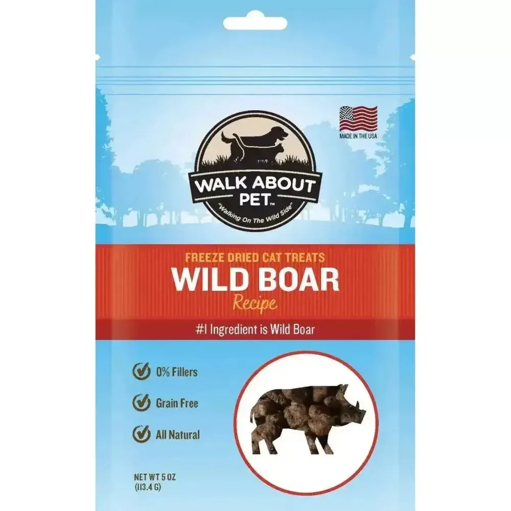 Walk About Pet Wild Boar Freeze Dried Cat Treat