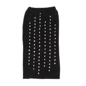 WARE OF THE DOG | Embroidered Stripe Sweater in Navy & White