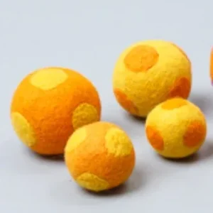 WARE of the DOG | Polka Dot Ball Toy in Yellow and Orange