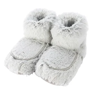 Warmies Marshmallow Grey Boot Slippers