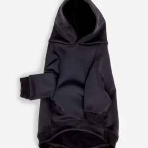 Water Resistant Dog Hoodie in Black