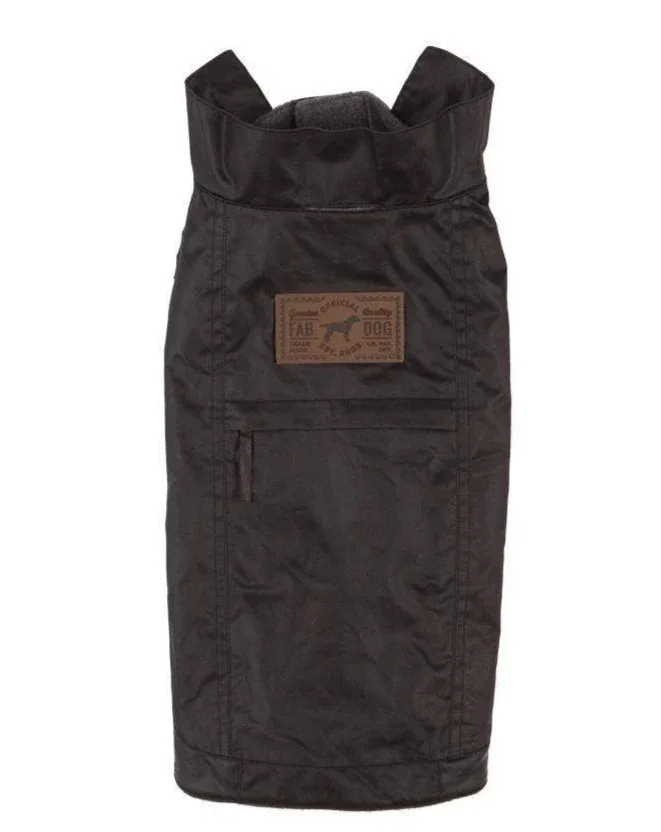 Waxed Utility Dog Coat in Black <> - Image 2