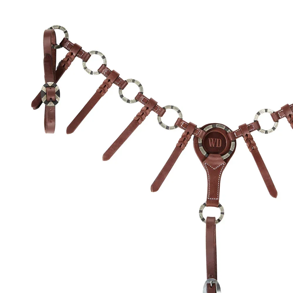 WD Tack Antique Wheat Iron Ring Tassel Breast Collar - Image 2