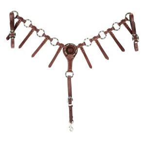 WD Tack Antique Wheat Iron Ring Tassel Breast Collar