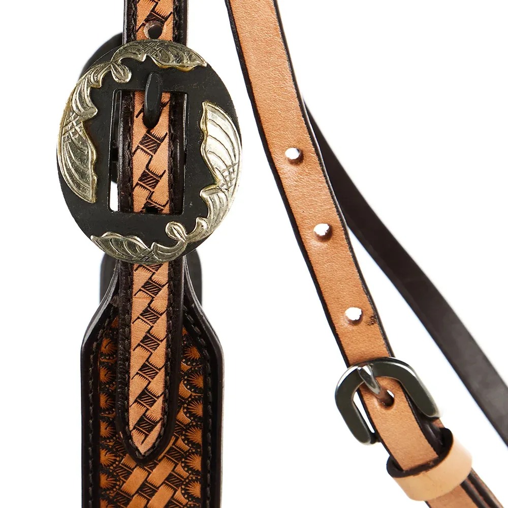 WD Tack Basket Stamp Ranger Browband Headstall - Image 2