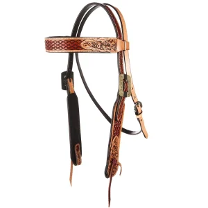 WD Tack Chestnut Diamond Tooling Ranger Browband Headstall