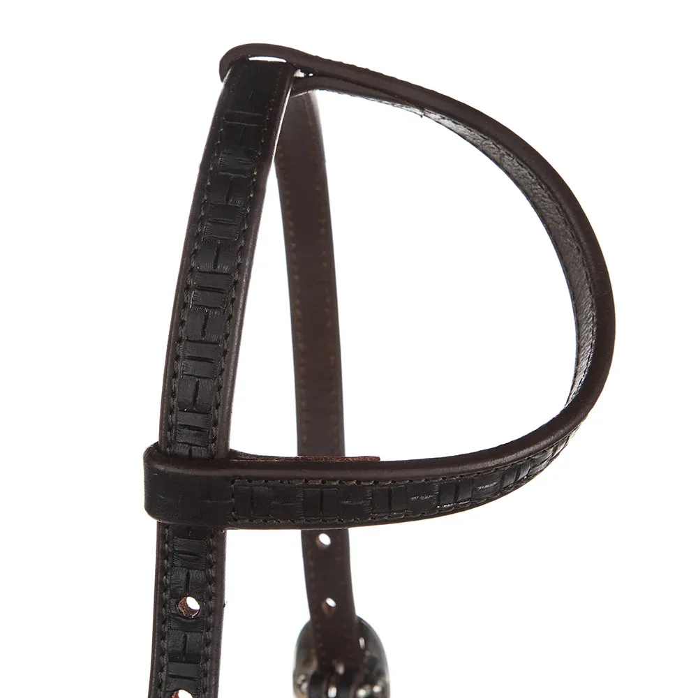 WD Tack Heavy Oil Brick Tooling 5/8 inch Single Ear Headstall - Image 2