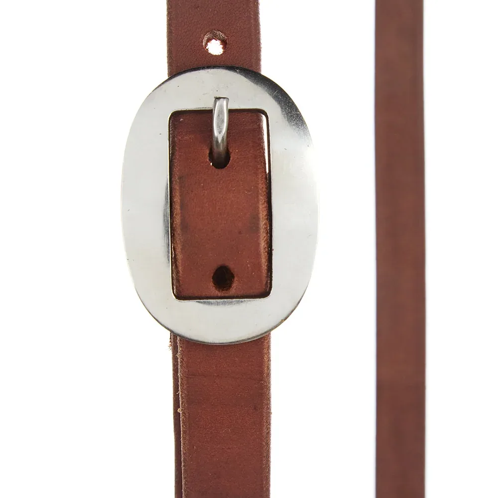 WD Tack Heavy Oil Harness Leather 3/4 Slit Ear Headstall - Image 2