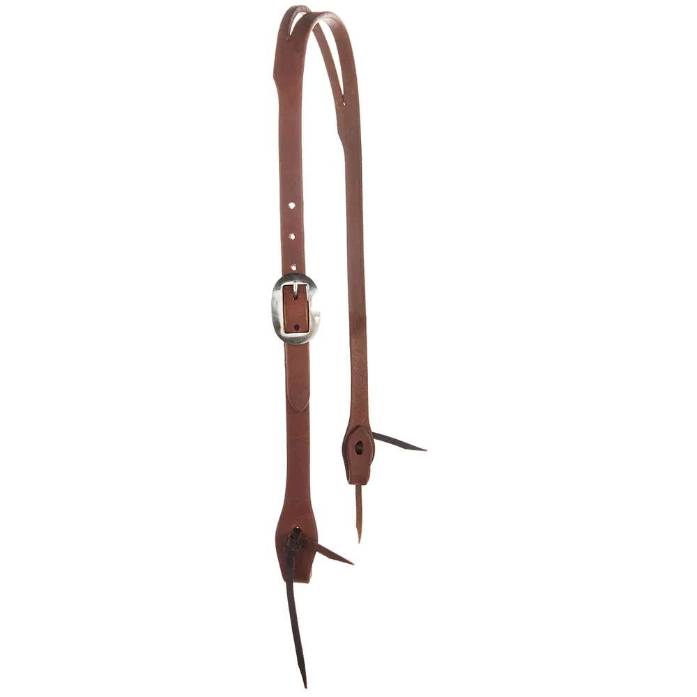 WD Tack Heavy Oil Harness Leather 3/4 Slit Ear Headstall