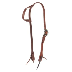 WD Tack Heavy Oil Harness Leather Double Flower Buckle Single Ear Headstall