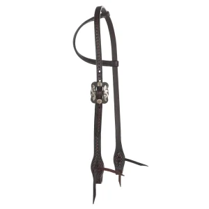 WD Tack Heavy Oiled Rope Tooling Double Flower Square Double Buckle Single Ear Headstall