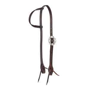 WD Tack Heavy Oiled Rope Tooling Floral Bar Double Buckle Single Ear Headstall