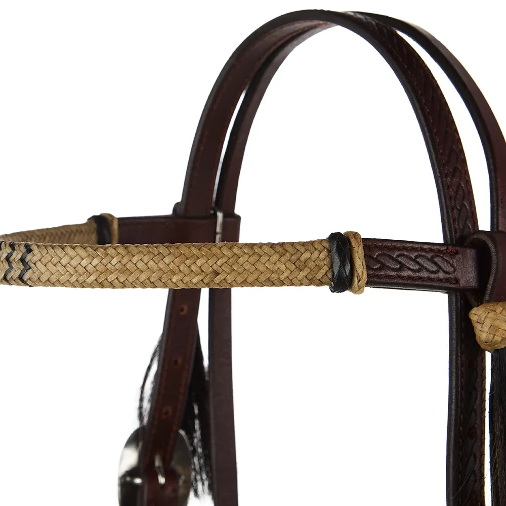WD Tack Natural Rawhide Browband Headstall - Image 2