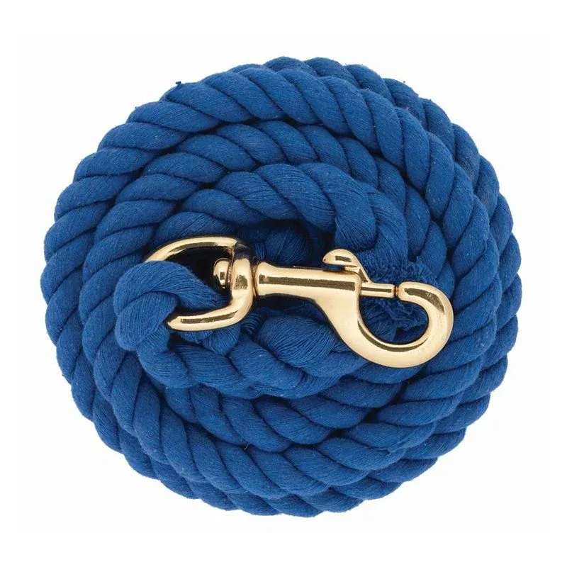Weaver Cotton Lead Rope with Brass Plated Snap 8Ft - Image 2
