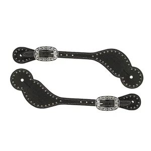 Weaver Leather Basketweave Bridle Leather Spur Straps