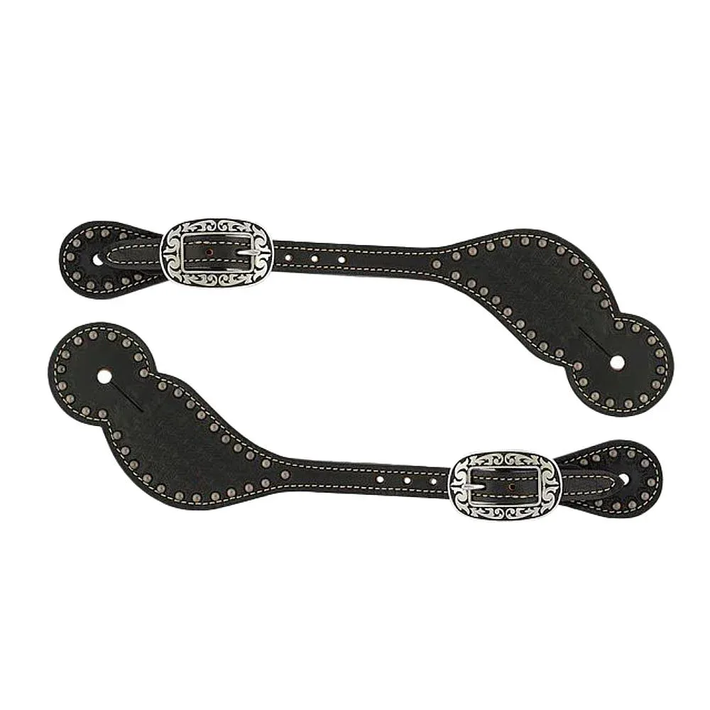 Weaver Leather Basketweave Bridle Leather Spur Straps