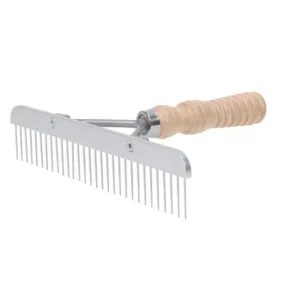 Weaver Leather Skip Tooth Comb with Wood Handle and Stainless Steel Replacement Blade