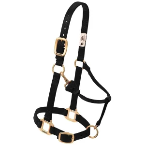 Weaver Leather Small Horse Adjustable Chin and Throat Snap Triple-Ply Nylon Halter
