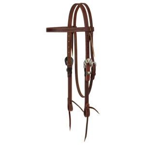 Weaver Leather STS 3/4in Browband Headstall with Engraved Buckle