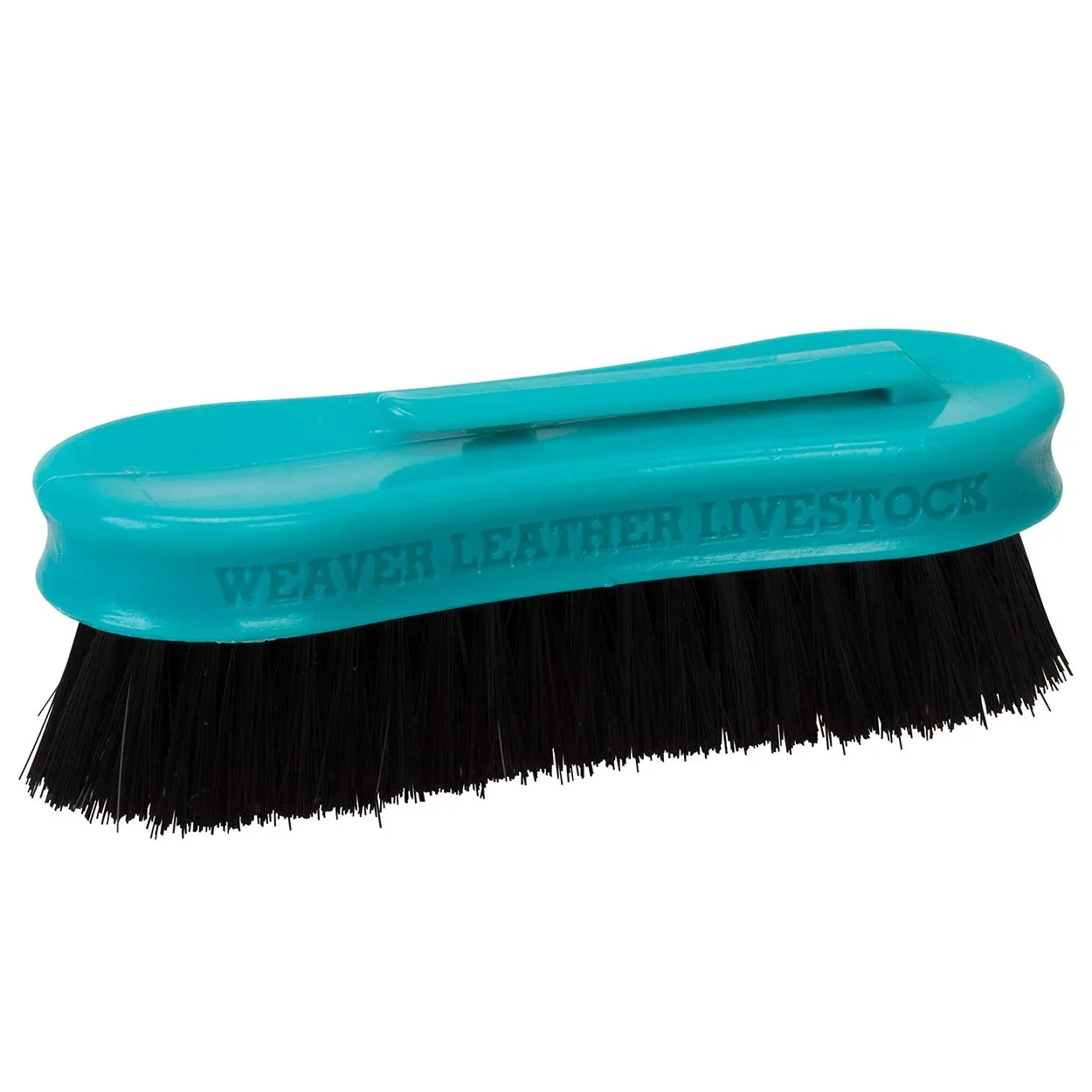 Weaver Livestock Tampico Pig Brush with Handle Teal